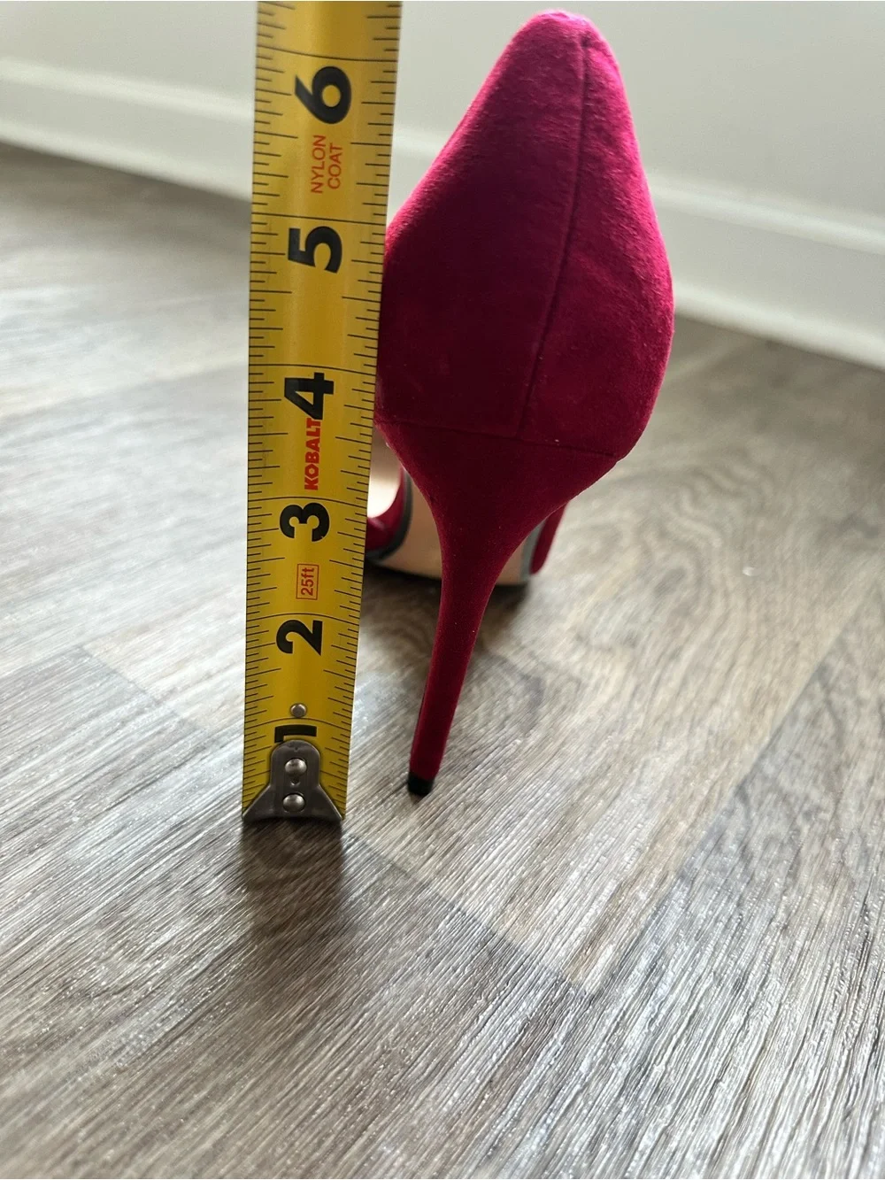 Mango Women’s Size 9 Burgundy Pointed-Toe High Heels